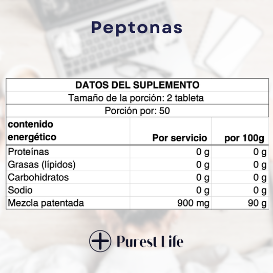 PEPTONAS - 100 Cápsulas