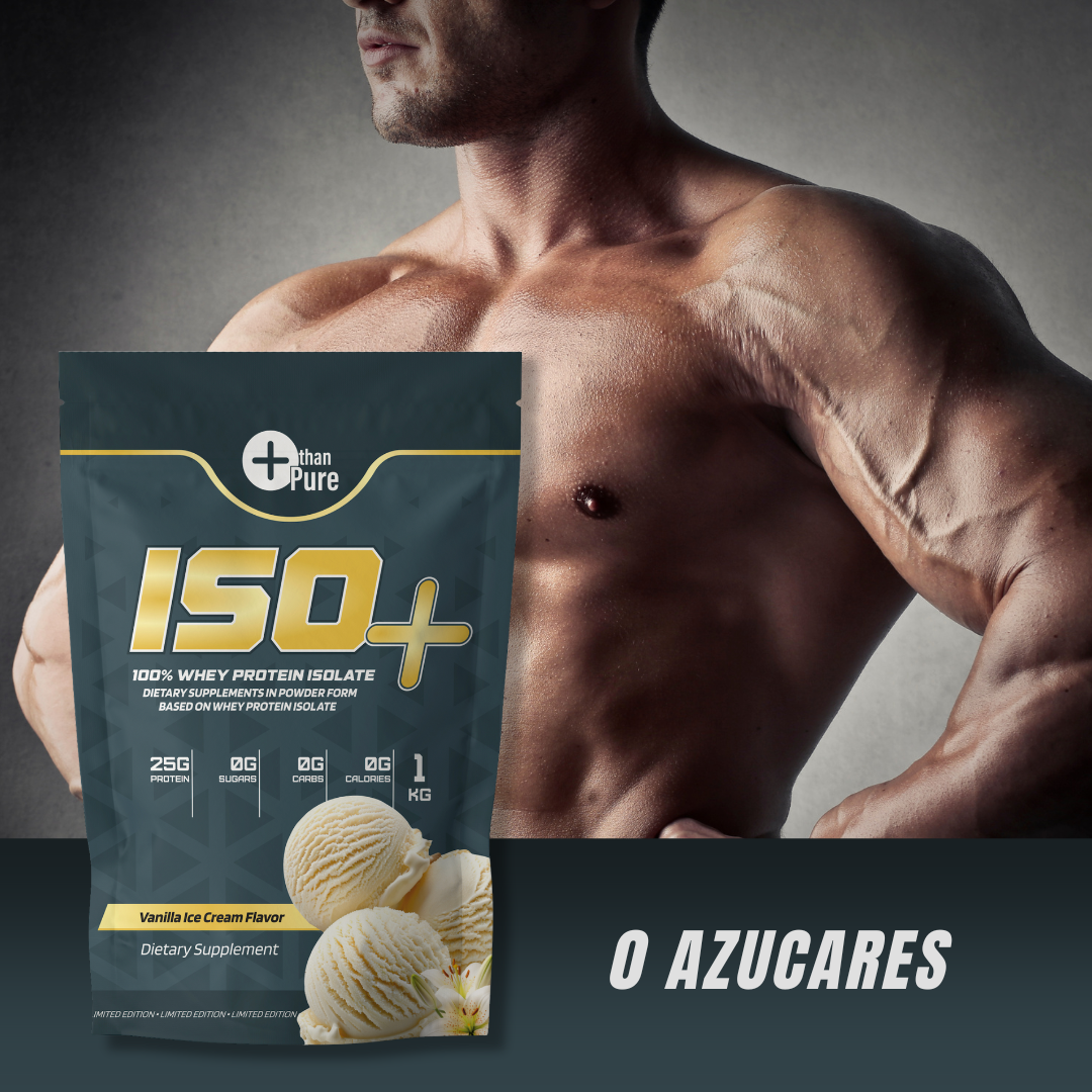ISO+ Proteína Aislada de Suero More Than Pure sabor Vainilla