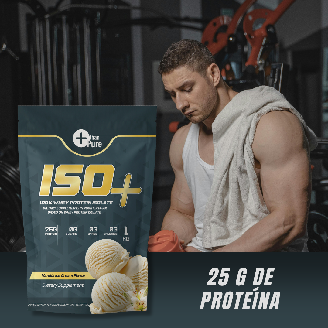 ISO+ Proteína Aislada de Suero More Than Pure sabor Vainilla